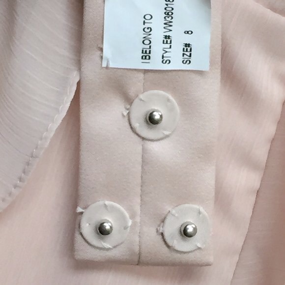 Vera Wang Size 8 V-Neck Wrapped Dress - Picture 7 of 16